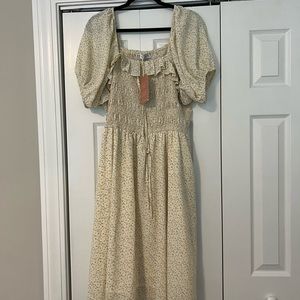 Ivy City Co Floral Smocked Maxi Sundress 2X